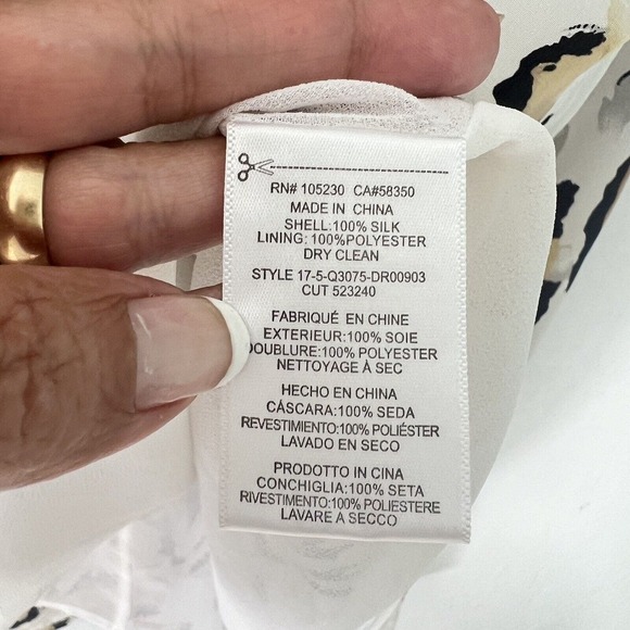 Equipment Femme Dress Medium 100% Silk Leopard print Shirt Dress Lined - Picture 10 of 16